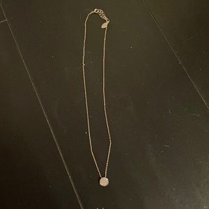 Nana gold and pave cubic zirconia necklace